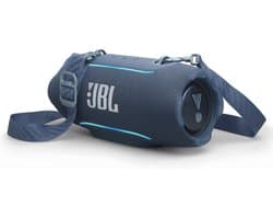 JBL Xtreme 5 - Draagbare Bluetooth Speaker - Incl Afneembare Schouderband - Met Sfeerverlichting - Draadloze Muziek Box - 28 uur - Waterdicht - IP68 - Blauw