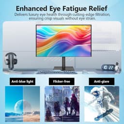 Z-Edge AGEX 27 Inch 4K Monitor UHD 3840x2160 IPS LED-monitor, 400 cd/m², FreeSync, HDR10, DP & HDMI, Hoogteverstelbaar, Kantelbaar, Draaibaar | PC-monitor 16:9, 400cd/m² helderheid, 100% sRGB, FreeSync, ultradunne rand, HDMI DisplayPort — thumbnail 5