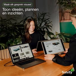Portable Monitor 2x 15,6 inch Full HD - Tri Screen Laptop Scherm Uitbreider - Extra Scherm Laptop - Draagbare Monitor - Plug & Play - Solvify — thumbnail 4