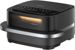 Heinner Heteluchtfriteuse en Pizzamaker – 2-in-1 – 2200W – 4L Capaciteit – Pizza tot 25,4 cm – Digitaal Display – 9 Programma’s – Temperatuur 40–230°C – Kijkvenster – Zwart — thumbnail 1