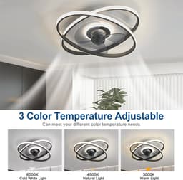 Plafondventilator met verlichting | Plafondventilator | Stil | Afstandsbediening — thumbnail 5