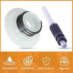 Oliepomp zuiger as met wormwielset als hoogwaardige vervanging geschikt voor Husqvarna 435, 440E, 445, 450 en 450E kettingzagen voor optimale prestaties — thumbnail 3