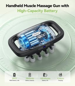 SnelShoppen - Professionele Massagepistool voor Spieren – 20 Massagekoppen, 30 Intensiteitsniveaus, 3 Standen, Lange Accuduur met LED-scherm, Automati — thumbnail 3