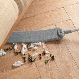 Stofwisser met Lange Steel - Plumeau Stofdoek - Huis Schoonmaken - Afneembare Microvezelkop - 98.5 cm - Grijs — thumbnail 3