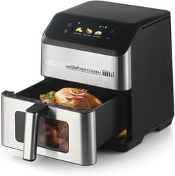 Airfryer Multikoker - Heteluchtfriteuse Multifunctioneel - Gezond Koken - WIFI-Verbinding Digitaal - 7L - Zwart — thumbnail 2