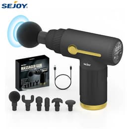 SEJOY Massage Gun - Professioneel Massage Apparaat - Massageapparaat Massagegun - Massage Pistool - 10 versnellingen - massage en ontspanning - Zwart — thumbnail 1