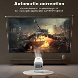 sogiol® Beamer Thuisbioscoop Projector - HD Ready 720P - 160 ANSI Lumen - WiFi Screen Mirroring - Draagbare Gaming Projector - Wit — thumbnail 5