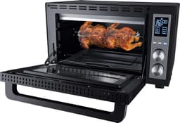 Grilloven met Airfry - Heteluchtoven Kleine Oven - Keuken Gebruik - 8 Automatische Programma's - 30 Liter - Zwart — thumbnail 4