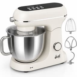 Vivid Green Luxe Keukenmixer - Touchscreen Display - 7L Mengkom - 11 Snelheden - Vaatwasserbestendig - Keukenmachine - Keukenrobot - Crème — thumbnail 1
