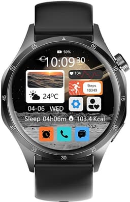 WizBay Premium Select® Smartwatch 1.52 Inch – Business Black – HD IPS Display – Bluetooth Bellen – FitCloud Pro – Sport & Gezondheid — thumbnail 4