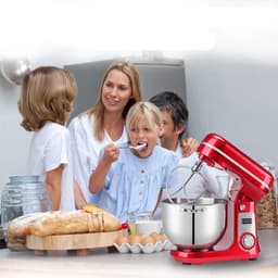 Keukenmachine - Keukenmixer - Foodprocessor - Keukenmachines & Mixers - Kitchenaid Keukenmachine - 6L Roestvrijstalen Kom – 1200W Krachtige Motor – 6 Snelheden – Zilver — thumbnail 5
