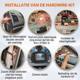 Fokelyi Dashcam Hardwire Kit - 12-24V - Accustroom - Type-C 5V/2.5A - Parkeerbewaking - laagspanningsbeveiliging - voor auto — thumbnail 2