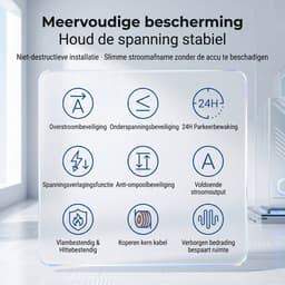 Fokelyi Dashcam Hardwire Kit - 12-24V - Accustroom - Type-C 5V/2.5A - Parkeerbewaking - laagspanningsbeveiliging - voor auto — thumbnail 4