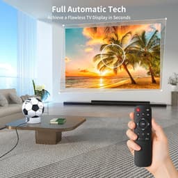 KZQ Smart Mini Projector - Met Ingebouwde App En Elektrische Focus - Wifi 6 En Bluetooth 5 4 - Autokeystone - 1080p Ondersteund - Compatibel Met Smartphone Hdmi Usb - Geschikt Voor Voetbal Kijken - 1 Stuk — thumbnail 5