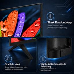 KOORUI K85D3UQ-T8, 85 inch, 4K QLED, TIZEN TV, Randloos ontwerp, Dynamisch geluid met Dolby Audio, Top-end metalen afwerking — thumbnail 5