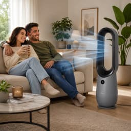 Stijlvolle en stille bladloze ventilator voor een aangenaam binnenklimaat — thumbnail 1