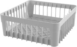 Vaatwasmand Glazen - Glazenrek - Professioneel Reinigen - Optimale Waterdoorstroming - 40x40x15cm - Grijs — thumbnail 1