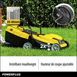 Grasmaaier elektrisch compact met opvangbak verstelbare maaihoogte 1300W motor maaibreedte 32 cm voor kleine gazons — thumbnail 4