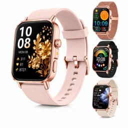 Smartwatch Dames & Heren – 2.0" HD Touchscreen – Bluetooth Bellen – 4 Bandjes Incl. – Hartslagmeter, SpO₂ & Slaapmonitor – IP68 Waterdicht – 136 Sportmodi – 450mAh Batterij – SOS & Zaklamp – Samsung & iPhone — thumbnail 3