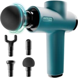 Thijox - Boom Massagepistool - Compact Spiermassageapparaat met 4 Opzetstukken, Krachtige Triggerpointmassage, 5 Intensiteitsniveaus, Batterij voor On — thumbnail 1