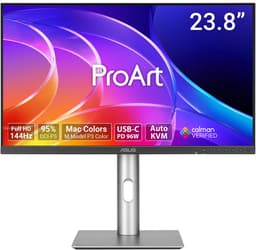 ASUS ProArt Display PA249CGV - FHD Grafisch Design Monitor - 95% DCI-P3, kleurnauwkeurigheid ΔE < 2 - USB-C 96W - USB Hub - 144Hz - 24 Inch — thumbnail 1