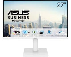 ASUS VA279QGS-W - FHD Business Monitor - Frameless - USB Hub - Hoogte verstelbaar - Speakers - 120Hz - 1ms - 27 Inch