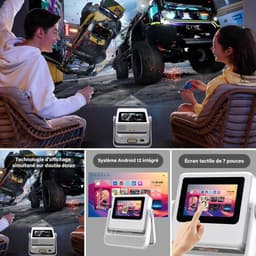 Beamer 4K Smart Mini Projector - WiFi 6 & Bluetooth - Full HD 1080P - Auto Focus & Keystone Correctie - Draagbaar — thumbnail 2