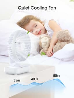 Mini Airconditioner - Mobiele Airconditioner - Draagbare Luchtkoeler - USB Bureauventilator - Luchtbevochtiger - Koelventilator - Wit - Voor Thuis - Kantoor - Slaapkamer — thumbnail 5