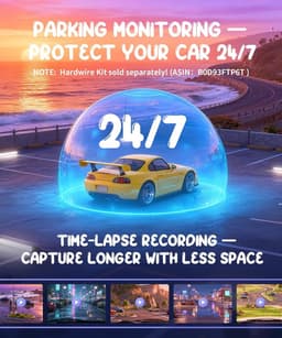 2K Dash Cam, Mini Sferische Camera met Spraakbesturing & Wifi | 360° Roteerbaar, 32G TF-kaart Inbegrepen, G-Sensor & Continu Opnemen, NightEagle Engine, 24H Parkeerbewaking — thumbnail 5