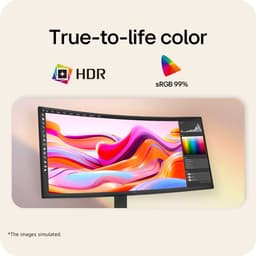 LG UltraWide 34U64XB-B - WQHD VA Curved Monitor - USB-C 65W - KVM Switch - 144hz - 34 inch — thumbnail 4