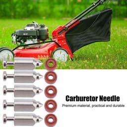 Carburateur Reparatieset 5 Stks - Vervangingsnaald - Rubber Pakking - Voor Briggs Stratton - 398188 - Eenvoudig te installeren — thumbnail 2