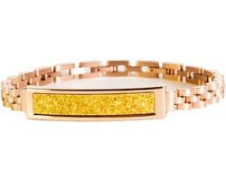 NOLATR Smart Bracelet LIORA – Slimme Sieraad met Hartslagmeter, Stappenteller & Slaaptracker – Zonder Abonnement - Rose Goud