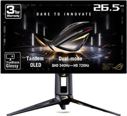 ASUS ROG Swift OLED PG27AQWP-G EDITION 20 - QHD Tandem OLED Monitor - Next Gen OLED - TrueBlack Glossy - 540hz - 27 inch — thumbnail 1