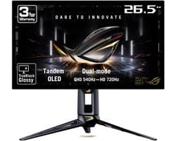ASUS ROG Swift OLED PG27AQWP-G EDITION 20 - QHD Tandem OLED Monitor - Next Gen OLED - TrueBlack Glossy - 540hz - 27 inch