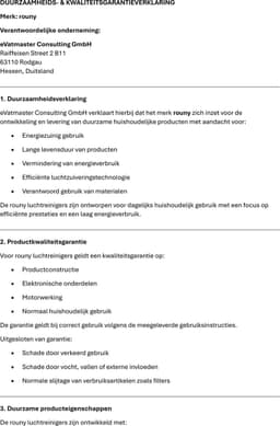Luchtreiniger met luchtbevochtiger - Minder stof en pollen in de lucht - HEPA H13 filter - helpt tegen onaangename geurtjes - CADR 100 m³/h - compact design formaat - 1 L watertank - Voor slaapkamer en woonkamer - Wit — thumbnail 5