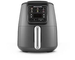 Karaca Air Pro Cook Koz Steel - XL Airfryer – 4L – 1550W – RVS 304 Binnenpan – Space Grey