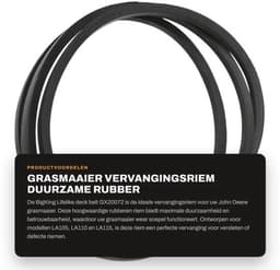 Deck Belt - Hoogwaardige Rubber - Vervangingsaccessoire - Geschikt voor John Deere LA105/LA110/LA115 - Lengte 223 cm - Schokbestendig en Duurzaam - Maaiertouw — thumbnail 1