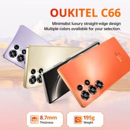 OUKITEL C66 Smartphone 4G-16 RAM-128ROM-6.73 inch HD 120HZ-5000 mAh-64MP camera-Android16 — thumbnail 5