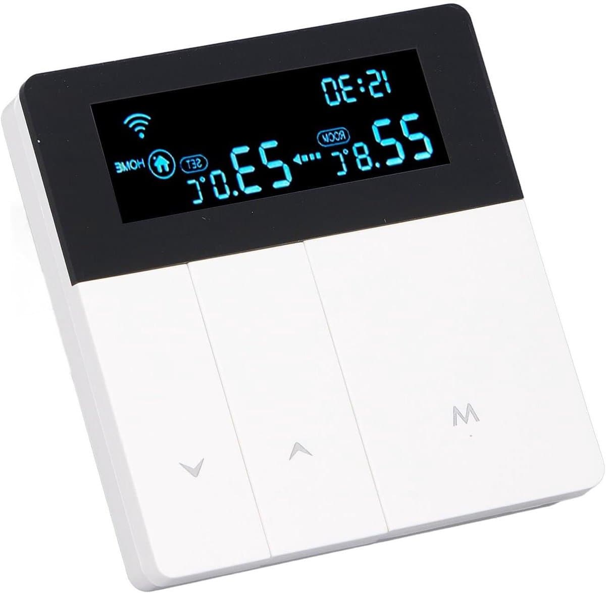 Slimme Thermostaat - Programmeerbare Regelaar - Comfort Verhoging - Levendig Kleurendisplay - AC90-240V - Wit — afbeelding 1