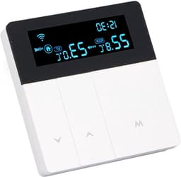 Slimme Thermostaat - Programmeerbare Regelaar - Comfort Verhoging - Levendig Kleurendisplay - AC90-240V - Wit — thumbnail 1