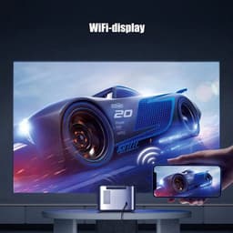 Byintek - X25 - Beamer - Projector Beamer - Mini Meamer - 1920x1080dpi - Automatische focus - met WiFi - 900 ANSI lumens - 101W - Zwart — thumbnail 4