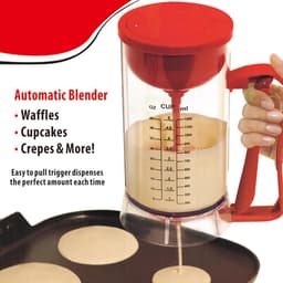 Beslag Dispenser - Beslag Mixer - Bakken Maken - Automatische Menging - 1500ML Capaciteit - Wit — thumbnail 2