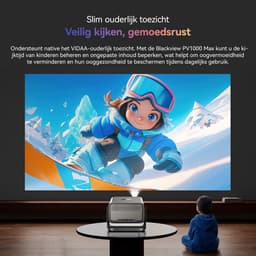 Beamer - Blackview PV1000 Max - Beamer met Apps - VIDAA OS - 1000 Lumens - 1080P Full HD Projector - 4K Ondersteuning - Ingebouwde Speakers - Bluetooth/WiFi — thumbnail 3