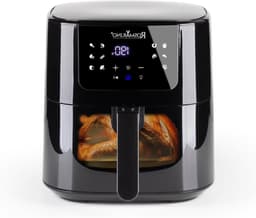 Airfryer 5L - Heteluchtfriteuse Friteuse - Gezond Koken - Met Glazen Venster - 5 liter - Zwart — thumbnail 1