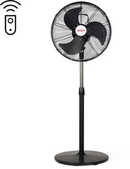 Staande ventilator ø50cm 75W met afstandsbediening zwart — thumbnail 1