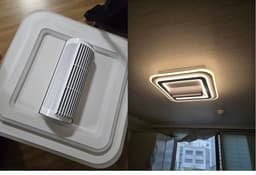 Plafondventilator - Bladloos - 6 Standen - Ventilator - Dimbaar Met Afstandsbediening - Wit - 64 cm - Bladloze Plafondventilator - Moderne lamp - Plafonniere — thumbnail 5