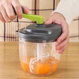 Keuken Chopper - Groente Snijder Handmatig - Voedsel Bereiden - Voedselveilig ABS Materiaal - 17.5 x 14.3 x 13.6 cm — thumbnail 3