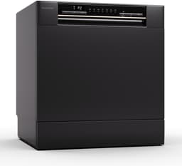 Klarstein Vaatwasser mini- voor 8 couverts, stille kleine vaatwasser met 7 wasprogramma's, kleine tafelmodel vaatwasser voor thuis, op kantoor en op de camping, mini-vaatwasser met wateraansluiting - 8L 8 Maatgedekken 47 dB 50 cm - voor Keuken — thumbnail 1
