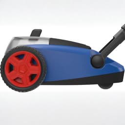 QIN® Grasmaaier Accu - Grasmaaier Elektrisch - Grasmaaier Benzine - Grasmaaier Benzine Zelftrekkend - Blauw/Rood/Zwart - 44cm x 34cm x 116cm — thumbnail 5