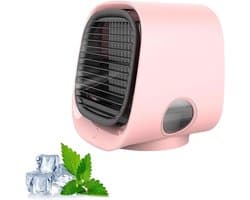 Draagbare Airconditioner - Met Tank & Led Nachtlampje, 4 Snelheidsinstellingen, Koelen in 90 Seconden - roze